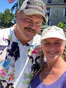 Ben and Jillian Prout, owners of Prout's Jollyview Farm.