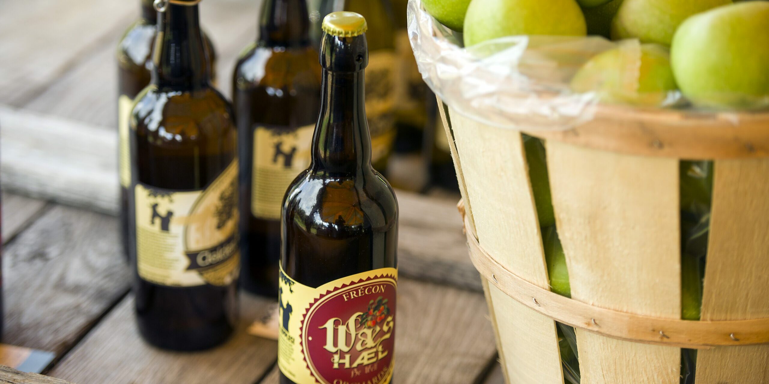 Photo of apples and hard cider from Frecon Farms